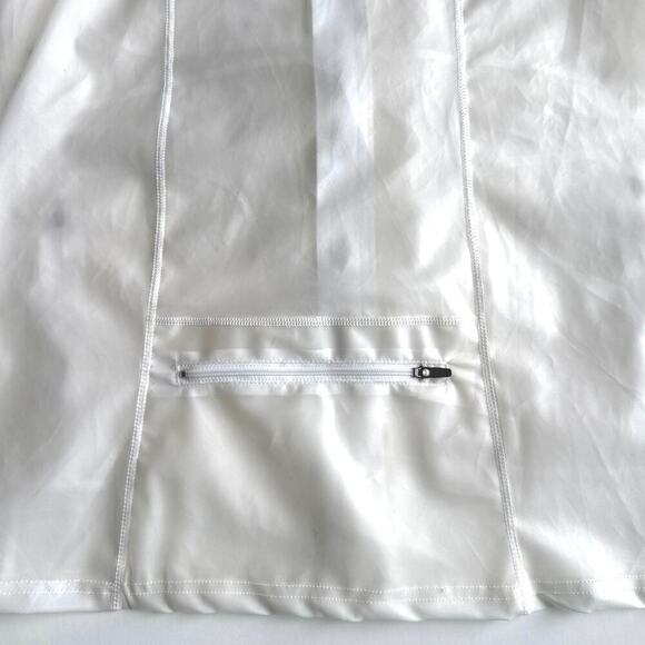 Oiselle Women's Lightweight Running Jacket Size S Sheer White with Neon Zipper - Picture 7 of 8